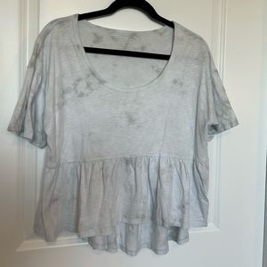 American Eagle Light Tie-Dye Flowy Babydoll Top